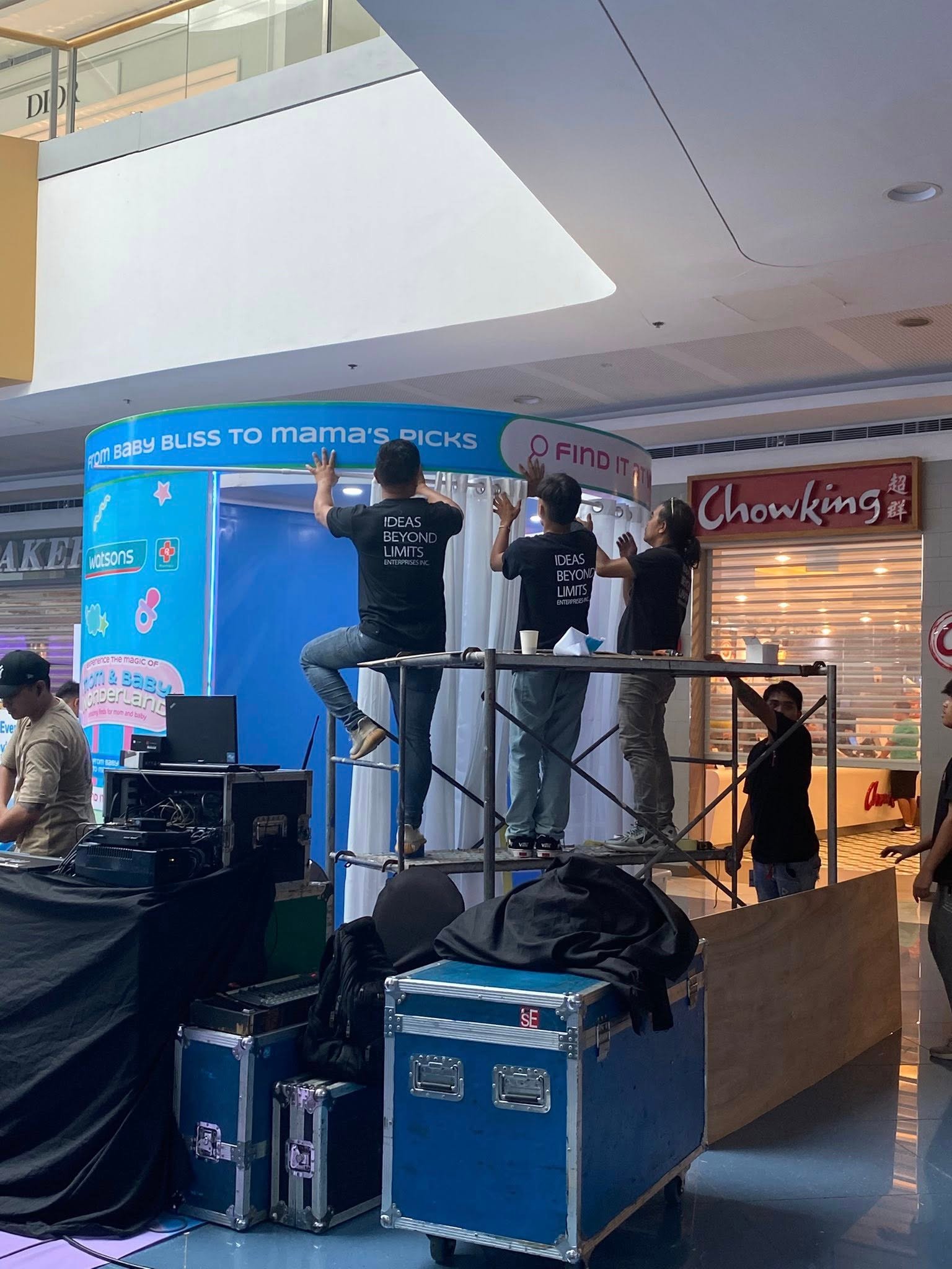 A team member smiling during a break